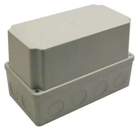 علبة توصيل بلاستيكية 120x224x140 – IP67, غطاء معتم بالبراغي