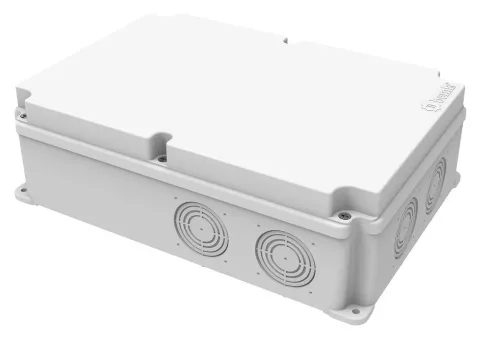 علبة توصيل بلاستيكية 210x300x90 – IP67, غطاء معتم بالبراغي