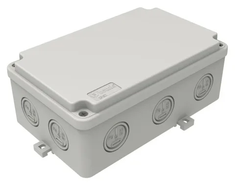 Пластиковая распределительная коробка 110x180x70 – IP67, непрозрачная крышка на винтах