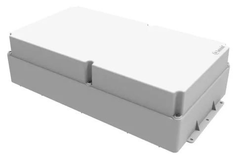 علبة توصيل بلاستيكية 300x535x150 – IP67, غطاء معتم بالبراغي