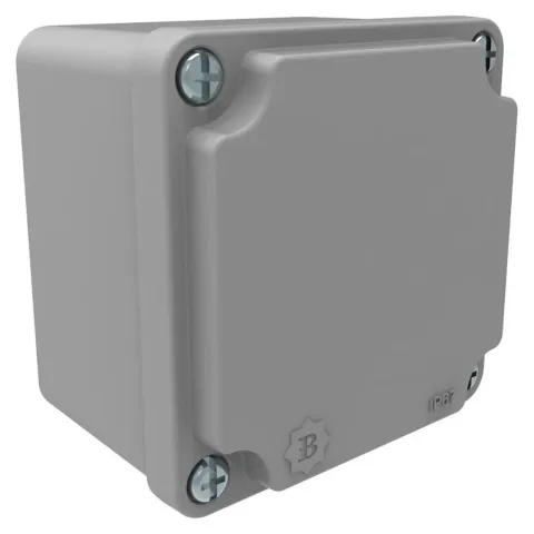 Aluminium Junction Box (80x80x60) – IP67, Aluminium Cover