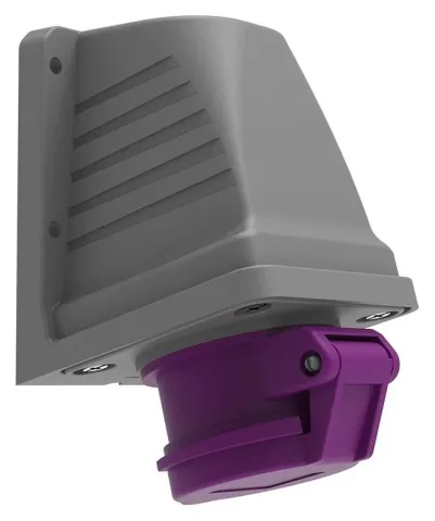 Wandsteckdose, 90° geneigt CEE 16A 3P 24V IP44