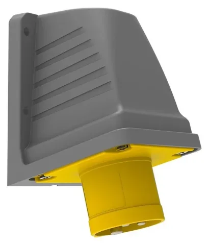 Wandstecker, 90° geneigt CEE 16A 3P IP44