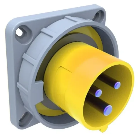 Clavija de empotrar CEE 16A 3P IP67