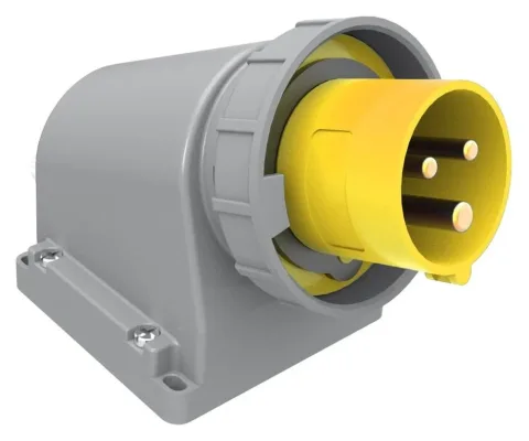Wandstecker, 90° geneigt CEE 16A 3P IP67