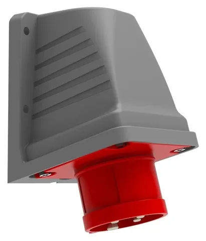 Clavija de superficie inclinada 90° CEE 16A 4P IP44