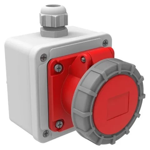 Base de superficie CEE 16A 4P IP67