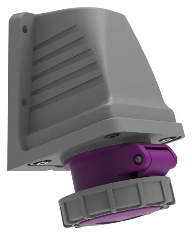 32A 2P 24V IP67 CEE 90° Angled Wall-Mounted Socket