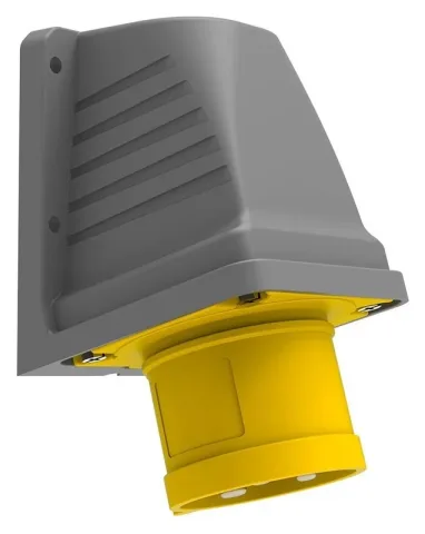 Вилка настенная, наклон 90° CEE 32A 3P IP44