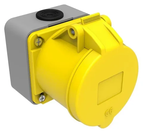 Розетка настенная CEE 32A 3P IP44