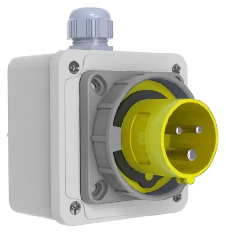 32A 3P IP67 CEE Wall-Mounted Inlet
