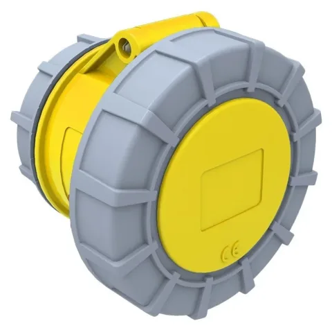 32A 3P IP67 CEE Panel-Mounted Socket (Nut Fixing)