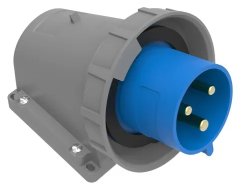 32A 3P IP67 CEE 90° Angled Wall-Mounted Inlet