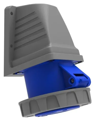 Wandsteckdose, 90° geneigt CEE 32A 3P IP67