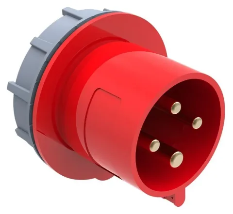 Clavija de empotrar (fijación con tuerca) CEE 32A 4P IP44
