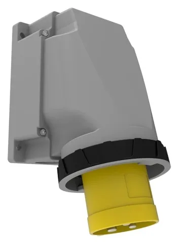 Clavija de superficie inclinada 90° CEE 63A 3P IP67