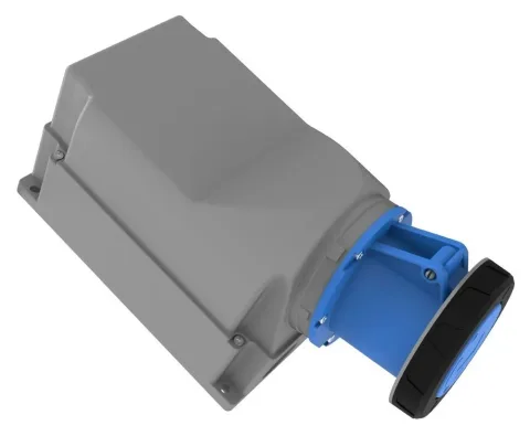 مقبس جداري مائل 90° CEE 125A 3P IP67