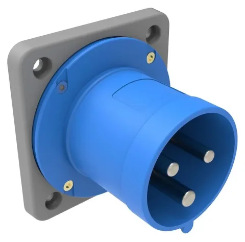 Clavija de empotrar (con contacto piloto) CEE 63A 3P IP44