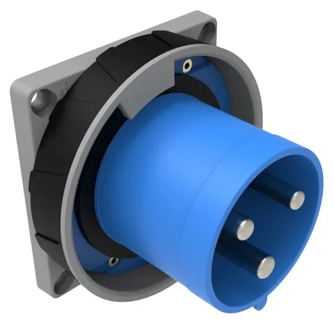 125A 3P IP67 CEE Appliance Inlet (with Pilot Contact)
