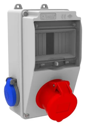 وحدة مقابس مجمعة V5 – IP44, مع مقابس