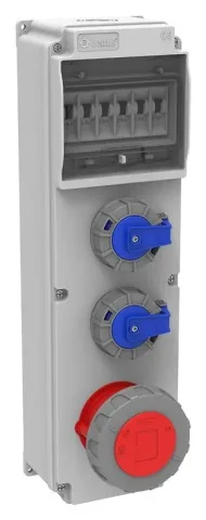 وحدة مقابس مجمعة V6 – IP66, مع مقابس