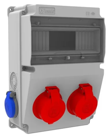 Комбинированный щиток розеток V10 – IP44, с розетками
