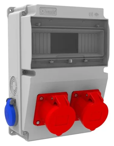 Комбинированный щиток розеток V10 – IP44, с розетками
