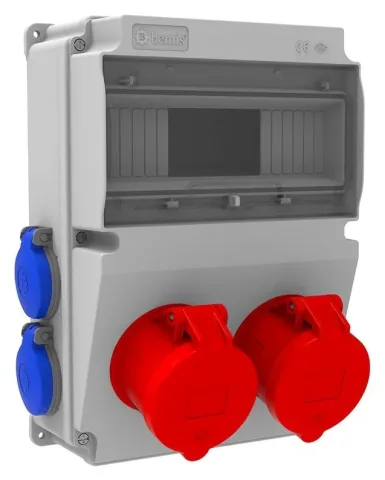 Комбинированный щиток розеток V10 – IP44, с розетками