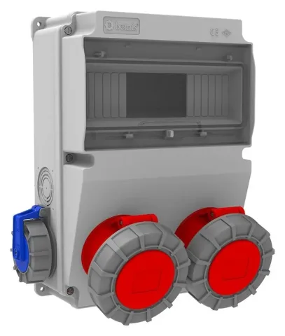 Комбинированный щиток розеток V10 – IP66, с розетками