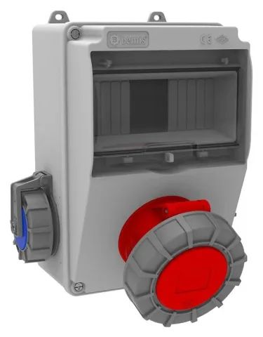 Комбинированный щиток розеток V7 – IP66, с розетками
