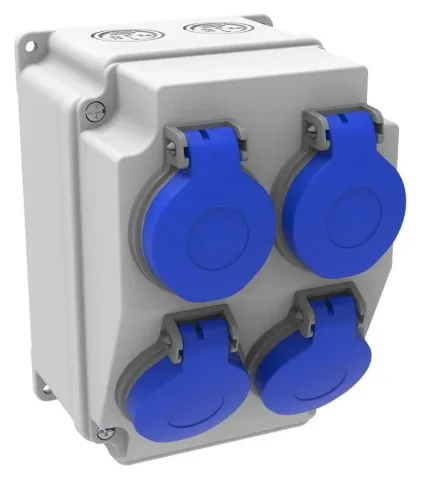 Мини-щиток розеток – IP44, с розетками