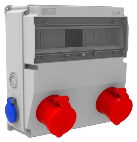 Cuadro combinado de tomas V15 – IP44, con tomas