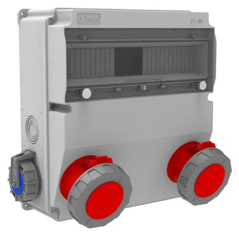 وحدة مقابس مجمعة V15 – IP66, مع مقابس