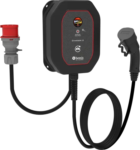 Charger 2 with Plug – 5m. Wired /5-32A Plug · 3,7 - 22 kW