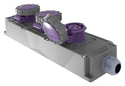 Блок розеток Tribox – IP67, с розетками