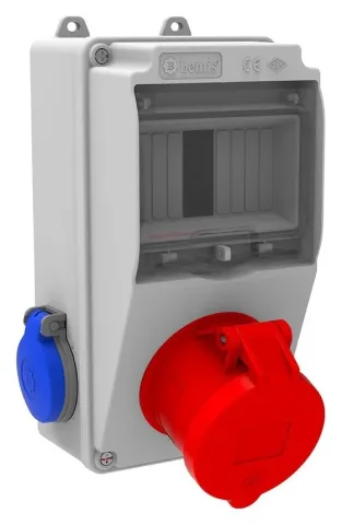 وحدة مقابس مجمعة V5 – IP44, مع مقابس