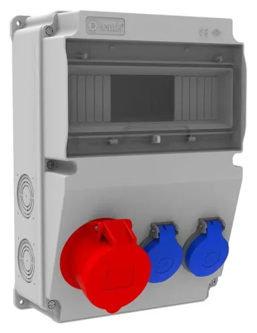 Комбинированный щиток розеток V10 – IP44, с розетками