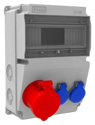 Комбинированный щиток розеток V10 – IP44, с розетками