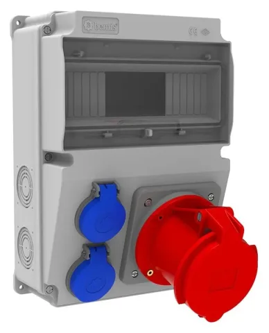 Комбинированный щиток розеток V10 – IP44, с розетками
