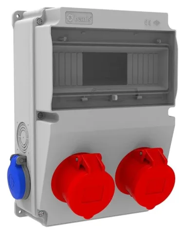 Комбинированный щиток розеток V10 – IP44, с розетками