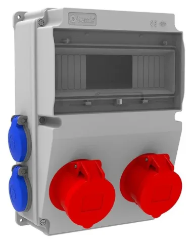 Комбинированный щиток розеток V10 – IP44, с розетками