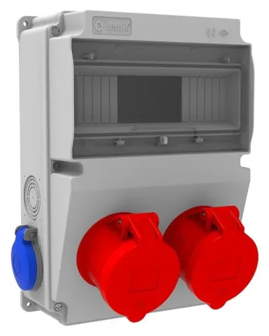 Комбинированный щиток розеток V10 – IP44, с розетками