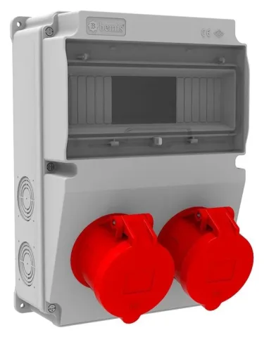 Комбинированный щиток розеток V10 – IP44, с розетками