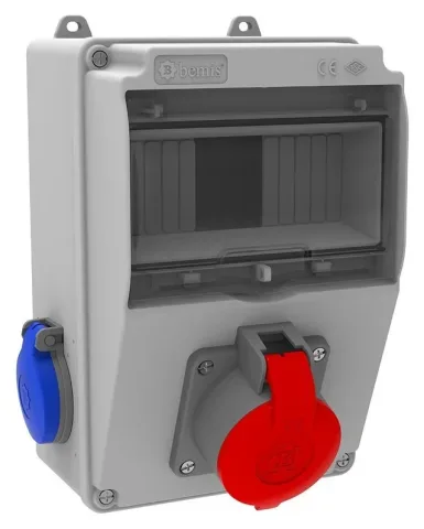 Комбинированный щиток розеток V7 – IP44, с розетками