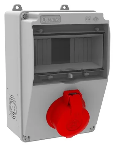 Комбинированный щиток розеток V7 – IP44, с розетками