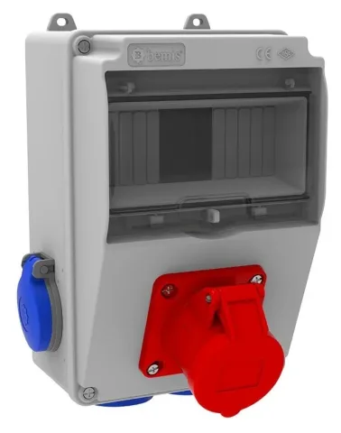 Комбинированный щиток розеток V7 – IP44, с розетками