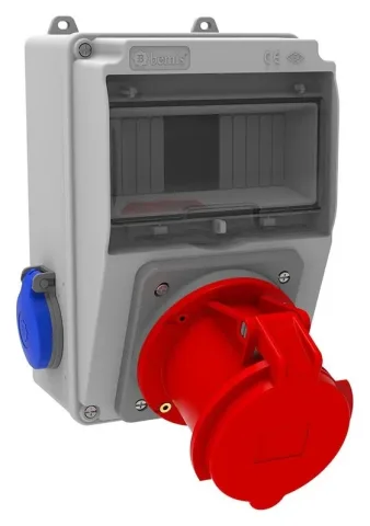 Комбинированный щиток розеток V7 – IP44, с розетками