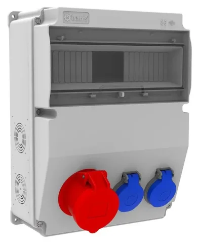 Комбинированный щиток розеток V12 – IP44, с розетками