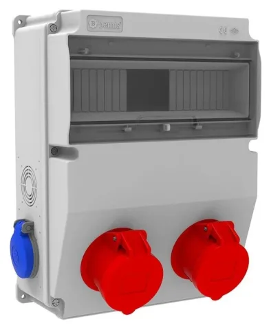 Cuadro combinado de tomas V12 – IP44, con tomas
