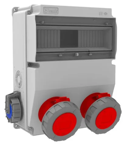 Cuadro combinado de tomas V12 – IP66, con tomas